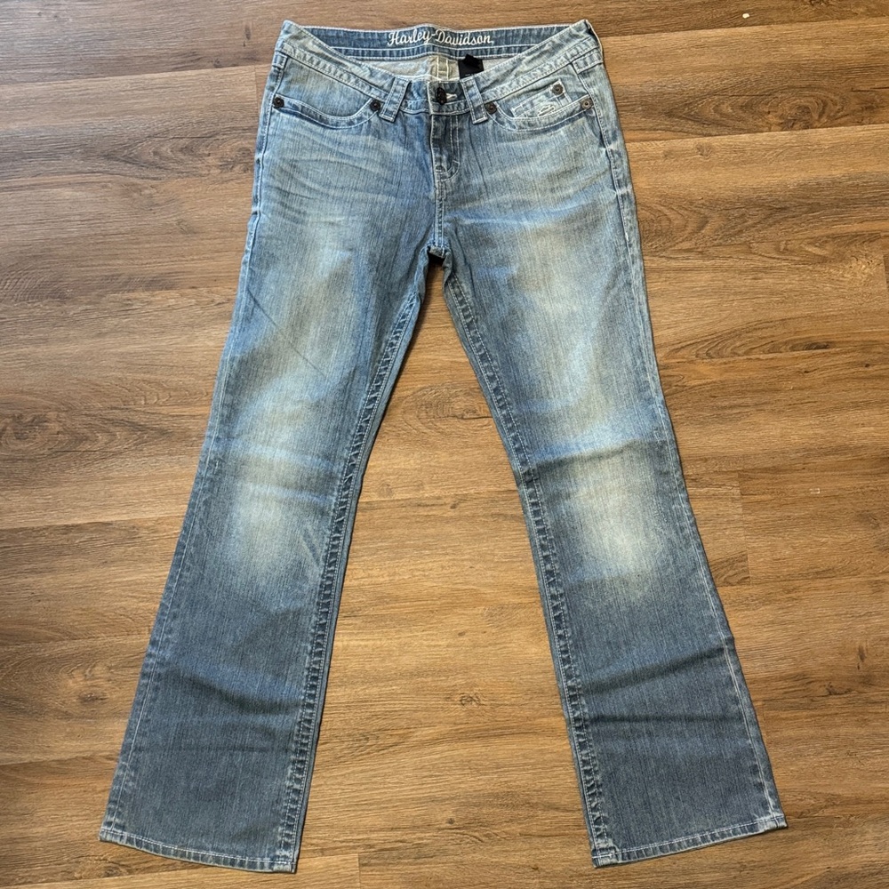 Harley-Davidson Light Blue Boot Cut Jeans